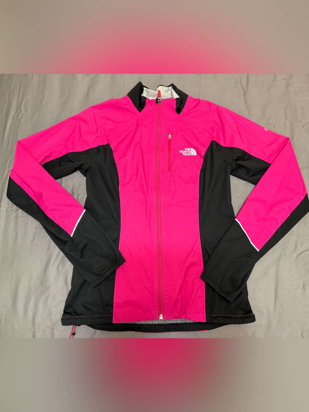 The North Face Women's Hot Pink and Black Ski Softshell Jacket